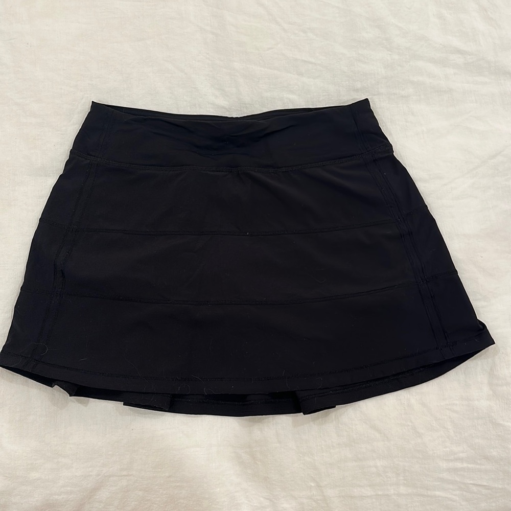 Black lulu tennis skirt